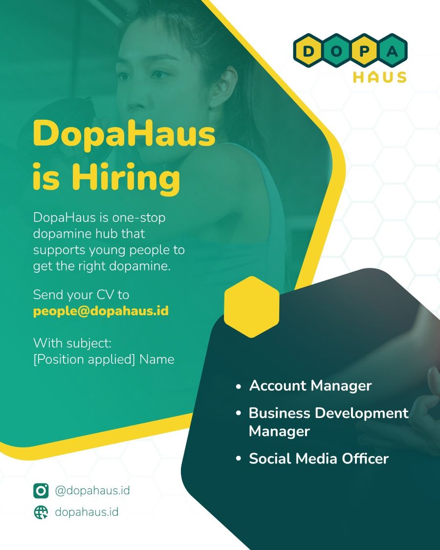 Flyer loker Account Manager di DopaHaus
